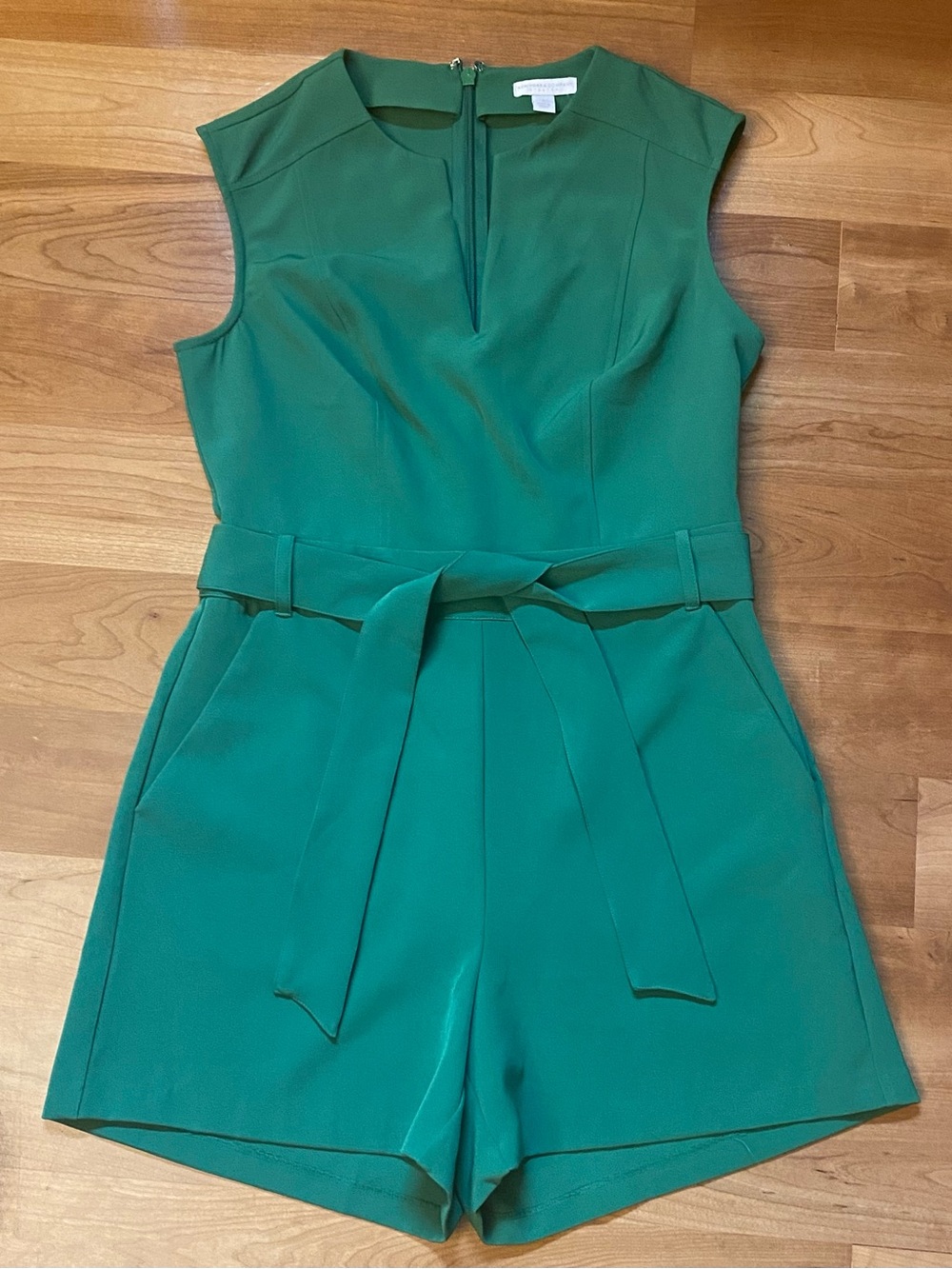 New York & Company Green Romper